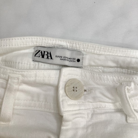 Zara White Wide Leg Jeans - Picture 5 of 6